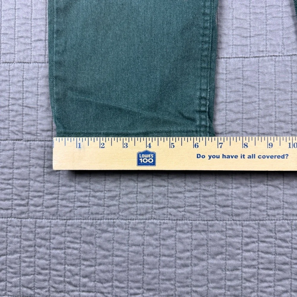 Levis 511 Slim Fit Jeans Mens 34x30 (35x29) Forest Green Pants Faded Distressed